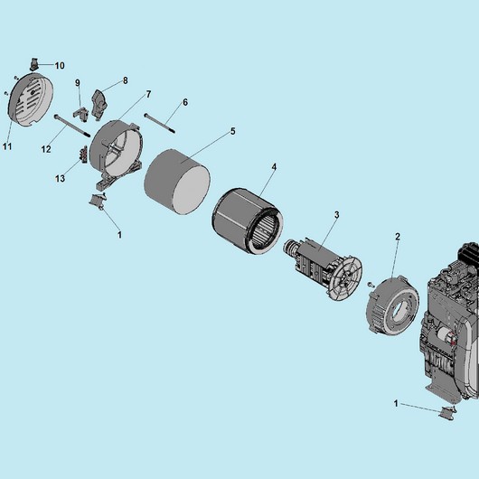 Ротор и статор Champion DG10000E